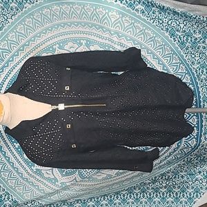 Anne Klein 3/4 Eyelet Blouse